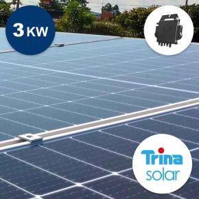 Kit photovoltaïque 3 KW (Panneaux Trina 435) avec micro-onduleurs DS3 