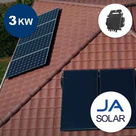 Kit photovoltaïque 3 KW (Panneaux JAM66S30 - 500/MR) avec micro-onduleurs DS3 