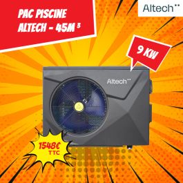 PAC Piscine ALTECH 9KW - 45m3 